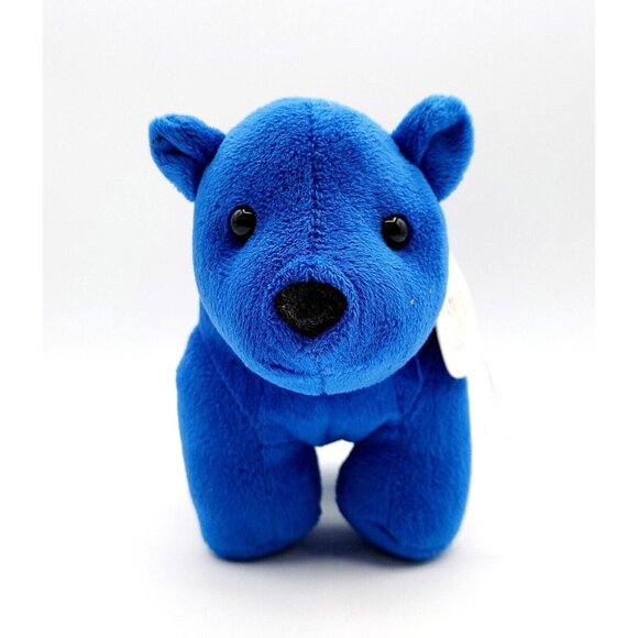 Manhattan Toy Jellybeans Berry Blue Bear Plush Stuffed Animal 7" NEW - Picture 2 of 5